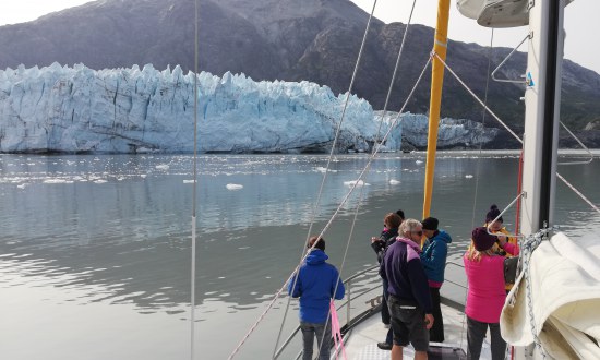 Approche du Surprise Glacier en Alaska